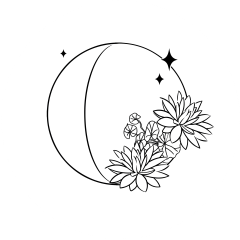 The Moon and Her Flowers